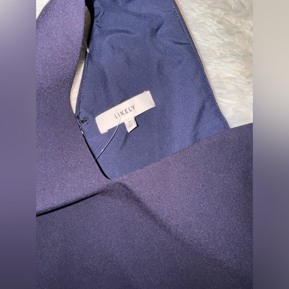 NWOT Likely Florent Midi sleeveless cocktail Dress in Navy Size 6 - Picture 3 of 5